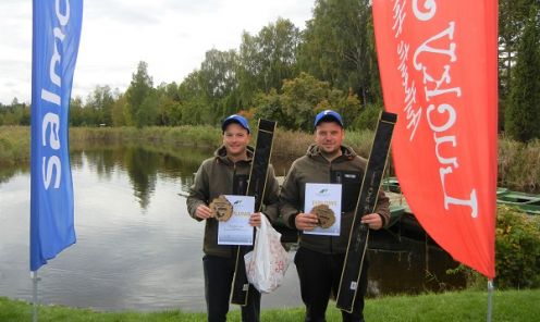 6. posma un kopvērtējuma uzvarētāji Artūrs Dzeguze un Rihards Lapčenko